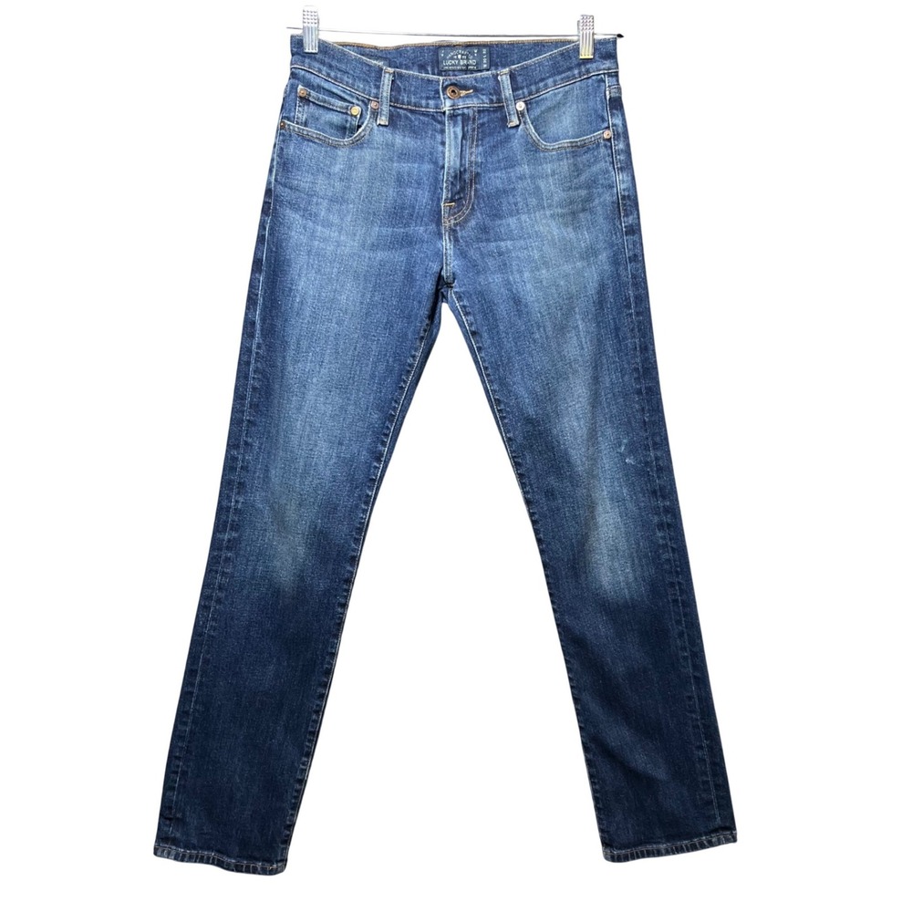 Lucky Brand 221 Original Straight Mens Blue Jeans 30x32 Denim Medium Wash